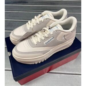 Reebok Clubs C Extra Platform Sneakers Womens 9.5 White Grey Athletic Shoes